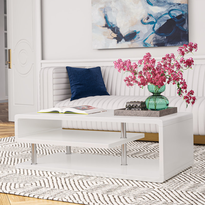 Etta Avenue™ Gethin Floor Shelf Coffee Table with Storage